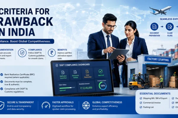 Eligibility Criteria for Duty Drawback Claims in India