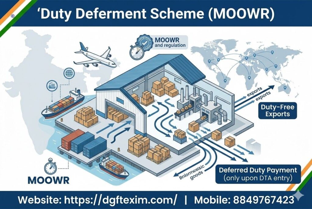 Cargo ships and airplanes represent imported raw materials arriving at the facility.