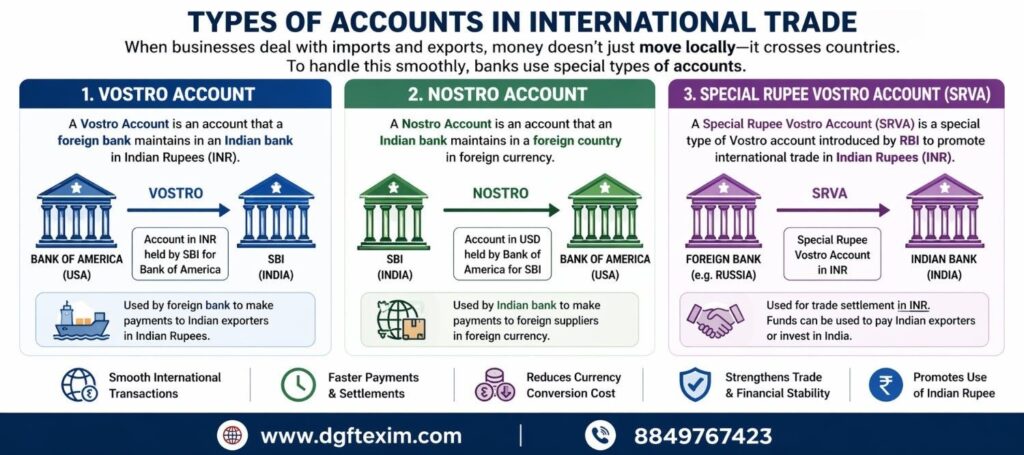 Nostro, Vostro and SRVA Accounts Explained: A Complete Guide for Importers and Exporters