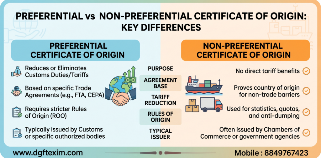 Preferential vs Non-Preferential Certificate of Origin: Key Differences