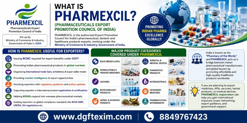 What is PHARMEXCIL?