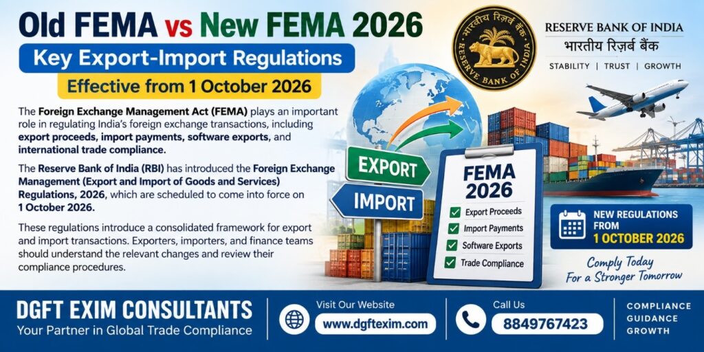 Old FEMA vs New FEMA 2026: Key Export-Import Regulations Effective from 1 October 2026 Part 3