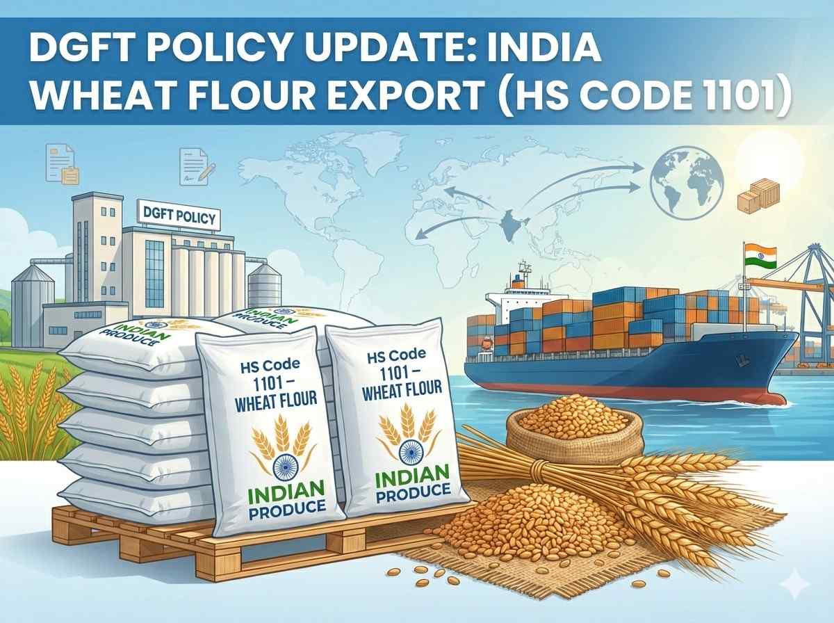 New DGFT Guidelines for Export of Wheat Flour (HS Code 1101) – Complete Guide 2025-26