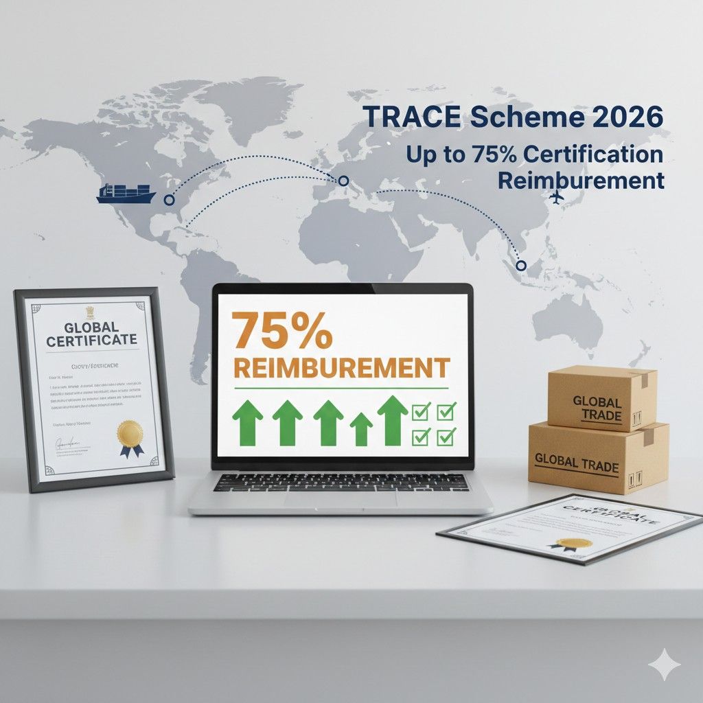 TRACE Scheme 2026: 75% Certification Reimbursement for MSME Exporters